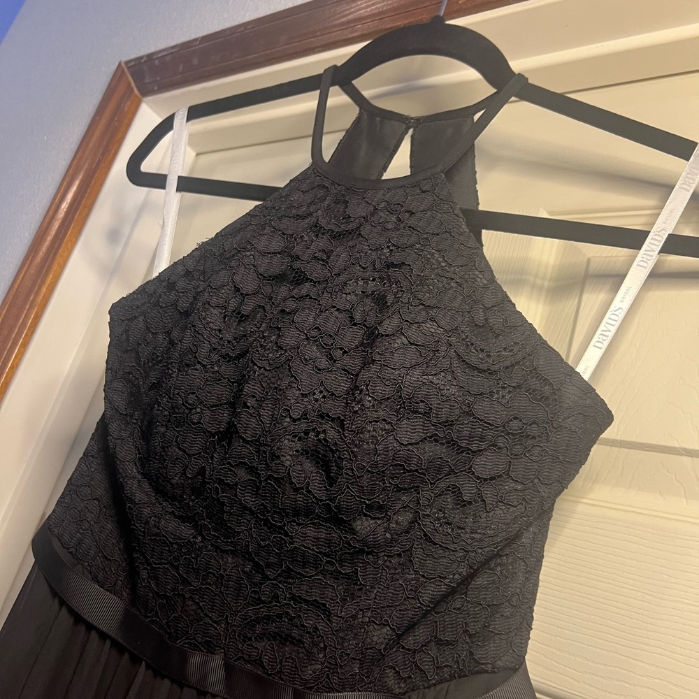 Elegant Black David’s Bridal Dress